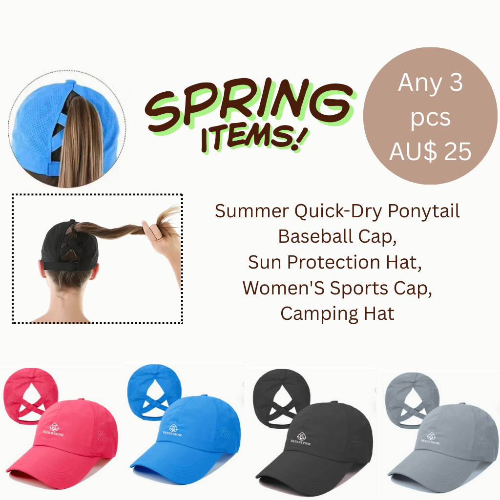 Ponytail Caps — Any 3 for AU$25